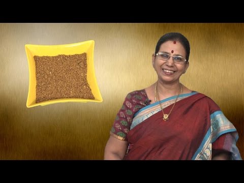 Sambar Powder in Tamil | Mallika Badrinath Recipes | South Indian Style