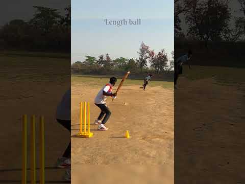 Length ball practice session for upcoming night match  #cricket #practice