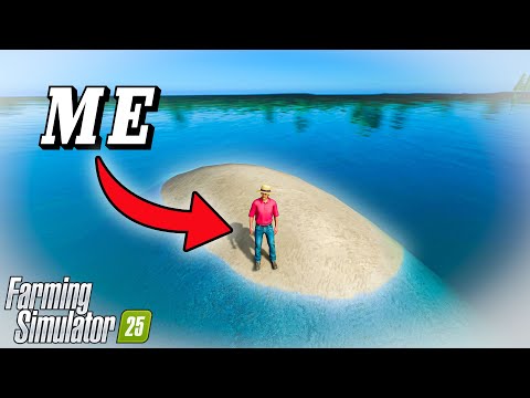 Starting on an ISLAND with 0$ - Farming Simulator 25 timelapse