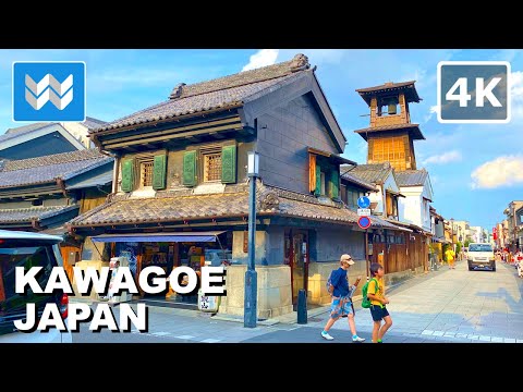 [4K] Kawagoe 川越 Old Town Little Edo in Saitama Japan Walking Tour Vlog | 30 mins from Tokyo Day Trip