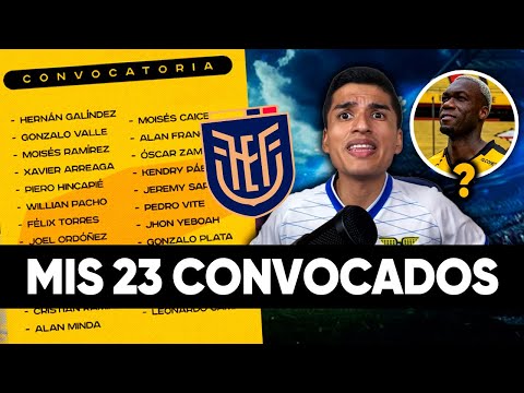 Los CONVOCADOS de ECUADOR 2025 que YO LLAMARÍA para ELIMINATORIAS