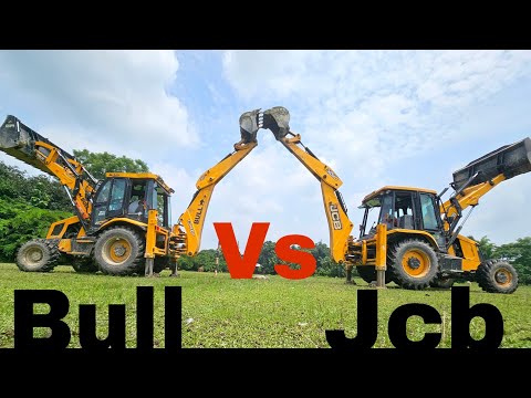 Jcb vs New Bull Comparison Video | Jcb  VS Bull video | New bull vs jcb comparison ||