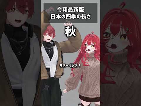 【令和最新版】日本の四季の長さ #VRChat #Shorts