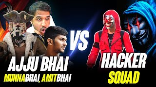 Ajjubhai And @Munnabhaigaming Squad Vs Hacker Squad Op Gameplay - Free Fire Highlights