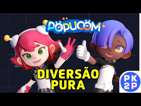 Jogando POPUCOM com minha MÃE ► Multiplayer Local Tela Dividida