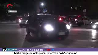 Mafia: droga ed estorsioni, 10 arresti nell'Agrigentino