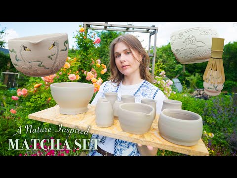 I Made a Nature-Inspired Matcha Set From Clay