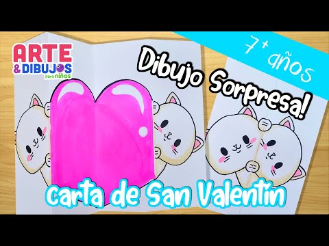 Como dibujar UN CORAZÓN | DIBUJO SORPRESA | Arte y Dibujos para Niños