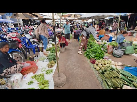 #เที่ยวลาว ตลาดใหญ่ที่สุดใน#สะหวันนะเขต ตลาดสะหวันไช รวมอาหารพื้นบ้านเต็มอยู่ที่นี่ #food #สปปลาว
