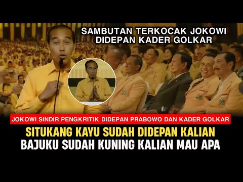 Jokowi Sindir PDIP, Rocky Gerung, Refly Harun Depan Prabowo Dan Kader Golkar