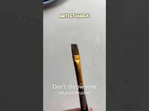 Old painting brush hacks #art #drawing #youtubeshorts #hack #ytshorts #trending #viral #yt