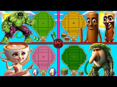 فلم ماين كرافت : كوكب منطاد باليرينا كابوتشينا ضد بر بر باتابم ضد تونج تونج ساهور ضد هالك !!؟ 🔥😱