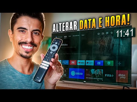 Como MUDAR DATA E HORA da SMART TV TCL!