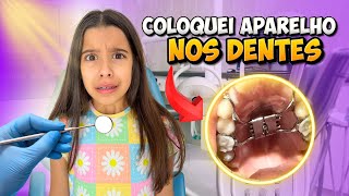 ALICE COLOCOU APARELHO NOS DENTES *Será que doeu?? 😰🥺 Alice e Juju