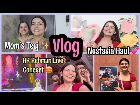 VLOG: AR Rehman Live Concert 😍 ,Home Decor Haul💗,  Mom's Teej✨| Yashita Rai