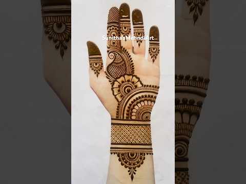 Easy Simple Beautiful Arabic Mehndi Design #easymehndi #simplemehndi #arabic #youtubeshorts #shorts