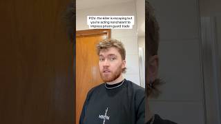 POV: the killer is escaping but you act nonchalant to impress prison guard trade! #shorts #comedy