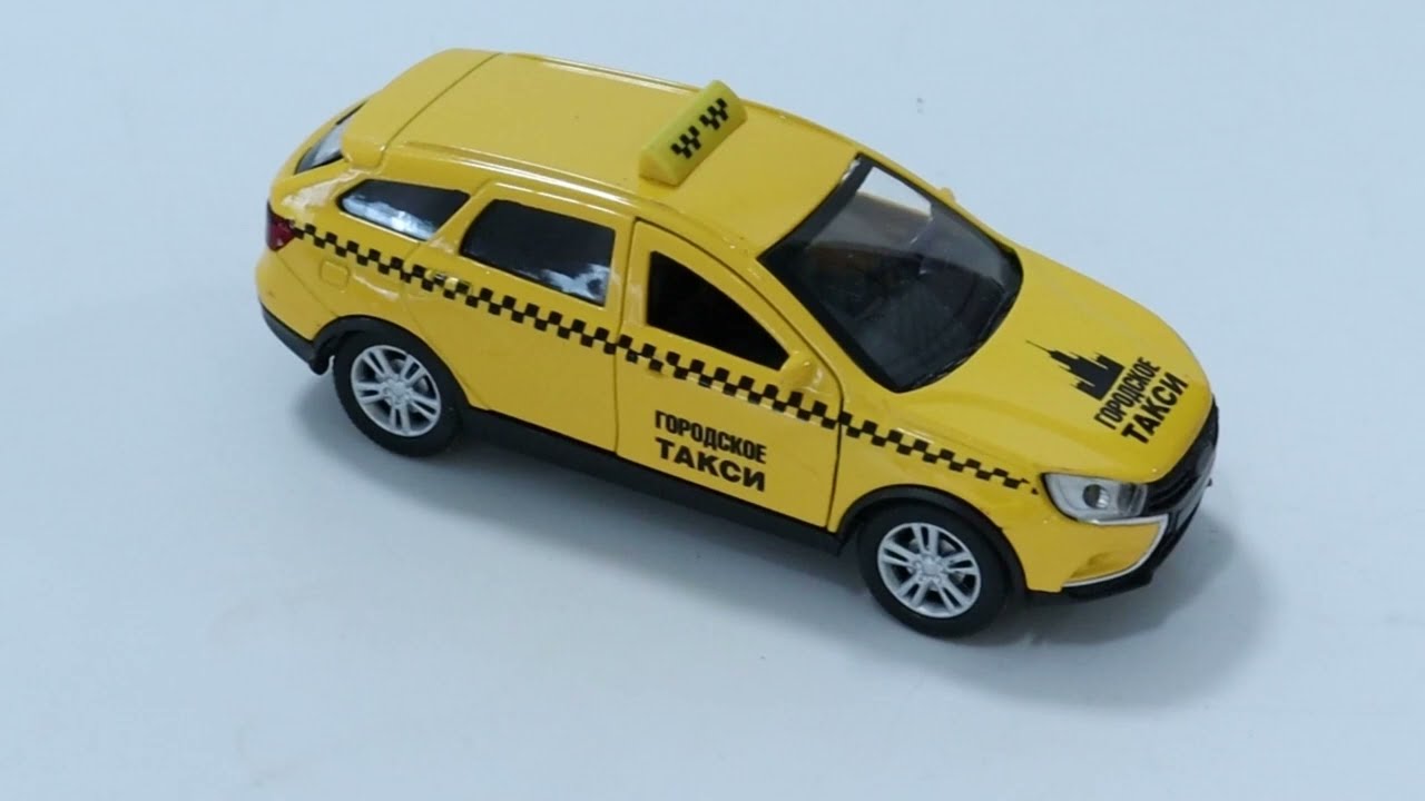 Автомобиль КРУТЫЕ ТАЧКИ Городское такси инерционный световые звуковые эффекты в ассортименте - видео