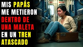 Mis papás me metieron dentro de una maleta en un tren atascado durante el caos del feriado, solo