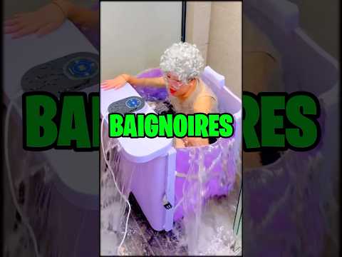 Tu ne t'es pas BAIGNÉ depuis 3 jours. Laquelle de ces baignoires choisis-tu ?😱 #shorts #viral
