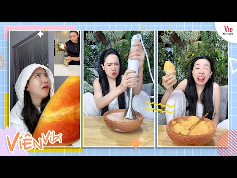 Làm kem dưa lưới thành công sau 82 kiếp nạn | Viên Vibi