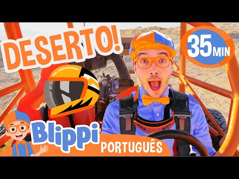 Blippi Explora o Deserto de UTV! | Melhores Episódios do Blippi! | Vídeos Educativos para Crianças