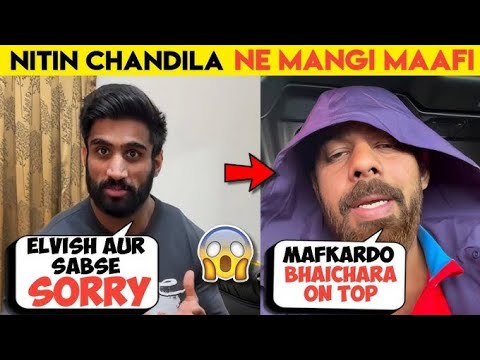 FINALLY - Nitin chandila and aadi nagar said sorry to everyone 🙏| Nitin chandila and aadi fight end