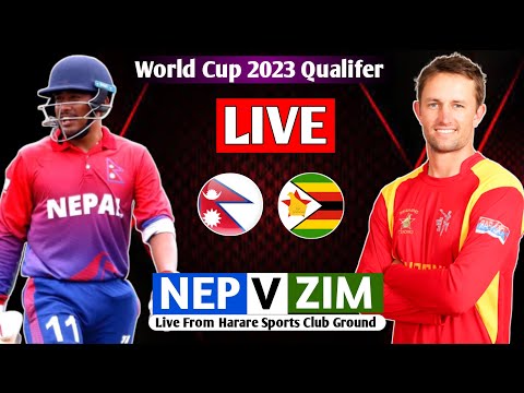 NEPAL VS ZIMBABWE WORLDCUP QUALIFIER 1ST MATCH LIVE || NEP VS  ZIM LIVE MATCH