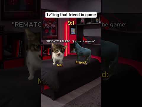 CAT MEMES 🐱 1v1ing your friend in a game that you are good at #catmemes #relatable
