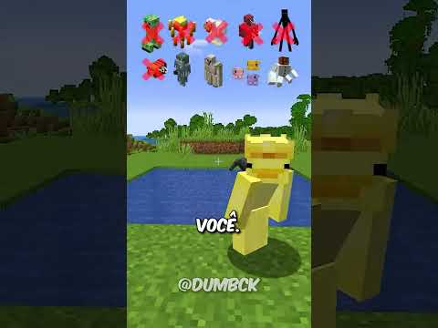 Buraco de água vs Sobrevivência dos mobs! ⛏️ #shorts
