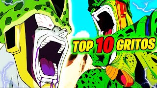 🔥TOP 10🔥 Los MEJORES GRITOS de CELL en latino 😱 (Ricardo Brust HACIENDO la VOZ de CELL) 🔥DRAGON BALL