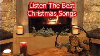 Peaceful and Relaxing Christmas Ambience ❄🎁🎄 Instrumental Christmas Music and Warm Fireplace