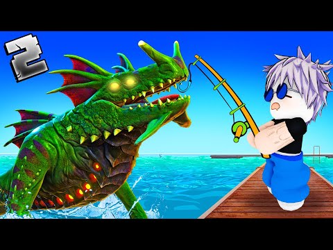 ATOMIX CAUGHT THE SEA MONSTER FISH IN ROBLOX GO FISHING PART 2