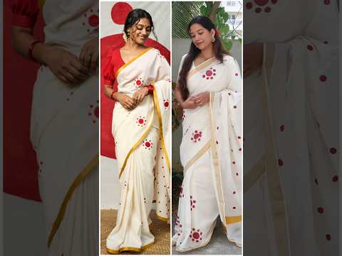 ₹8000 രൂപയുടെ സാരീ വെറും ₹275/- ചെയ്‌താലോ ? | #youtubeshorts #diyonamsaree #diy