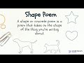 Creating Shape Poems for Kids