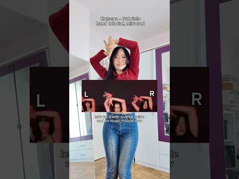 KATSEYE - Gabriela HAND TUTORIAL (slowed down) #katseye #gabriela #dance  #kpopdance #dancetutorial