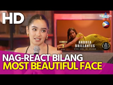 Andrea Brillantes, nag-react matapos tanghaling Most Beautiful Face in the World ni TC Candler