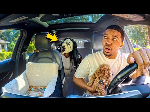 Hiding In The Trunk Disguised As MOMO Prank ON BOYFRIEND