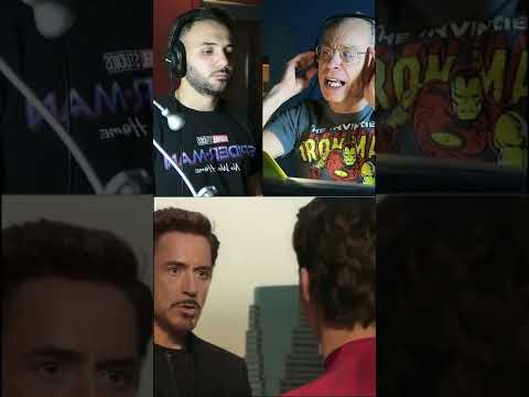 PETER PARKER & TONY STARK in SPIDERMAN HOMECOMING - Doppio la scena con @angelomaggiofficial #shorts