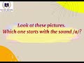 Identifying Initial Sounds in Words