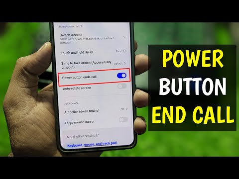 How to enable/disable power button end calls, redmi or Poco Device | power button se call end