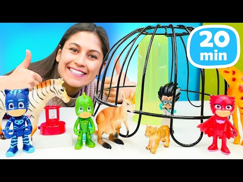 Ayşe ile PJMaskeliler: AyKızı'nı konuşturacağız ve Romeo'yu hapishaneye atacağız! Çocuk oyunları.
