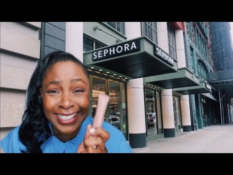 Trying VIRAL TikTok makeup @Sephora  #shopwithyoutube  #womenofyoutube