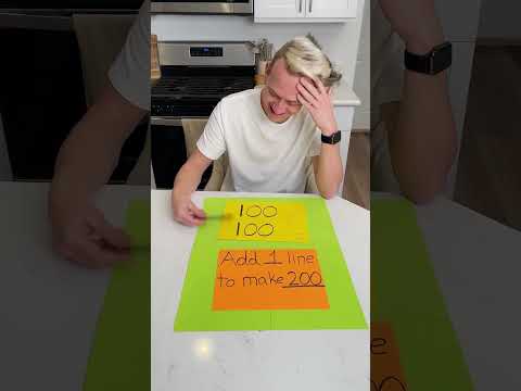 Add 1 line to make 200! #brainteasers #challenge