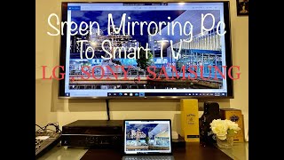 🇦🇺 SCREEN MIRRORING PC TO SMART TV-SONY,SAMSUNG,LG / HOW TO SET UP TO THREE DIFFERENT TV