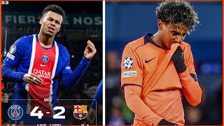 PSG 4-2 BARÇA - TROP GENTIL ENCORE.. YAMAL BUTEUR MAIS LA LEÇON N'EST PAS APPRISE