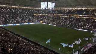 Schalke gg Hoffenheim 0:3 am 14.10.2022 Steigerlied im Dunkeln