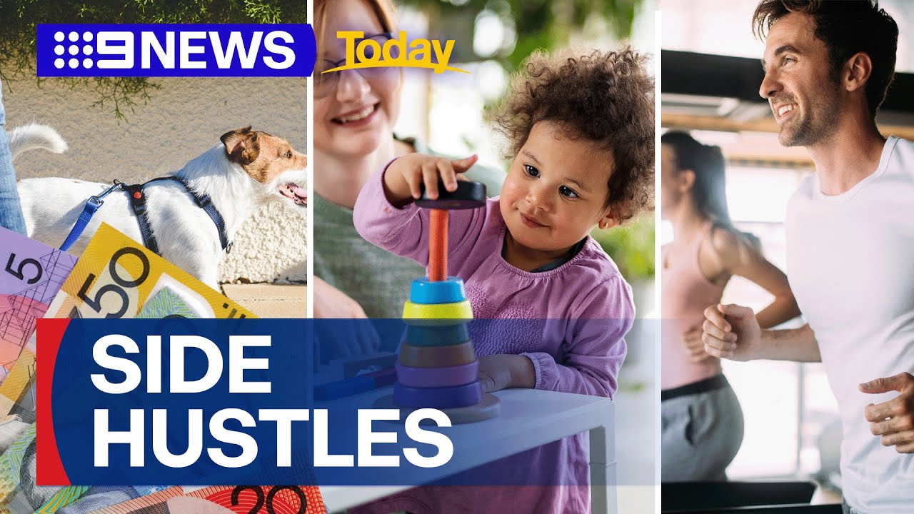 Aussies are turning to side hustles for extra income | 9 News Australia