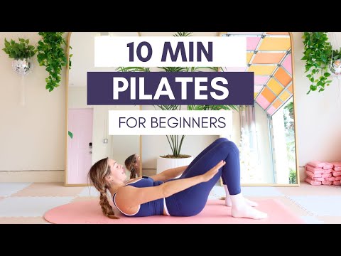 10 MIN Full Body Beginner Pilates Workout | No Equipment | CALLIEGUALY