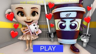 BALLERINA CAPPUCCINA WITH CAPPUCCINO ASSASSINO! in BARRY’S PRISON RUN! New Cute Obby!